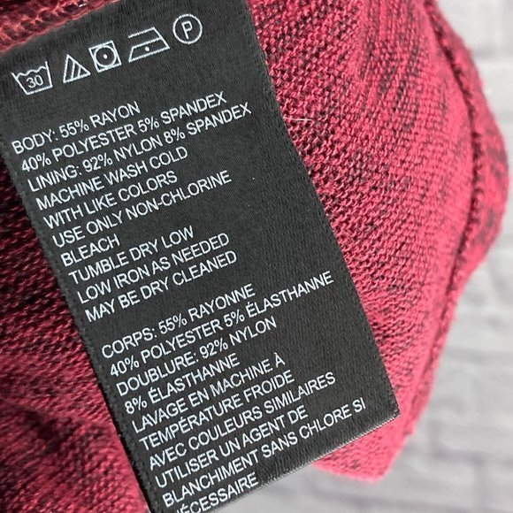 Urban Outfitters Small S Kimchi Blue Red Black Ballet Faux Wrap Knit Mini Dress - Picture 7 of 7